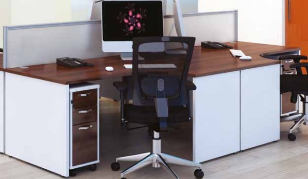 Duo Office Furniture Walnut Desk Storage In Manchester Octopus Uk Duo Office Furniture Walnut Desk